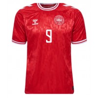 Echipament fotbal Danemarca Rasmus Hojlund #9 Tricou Acasa European 2024 maneca scurta